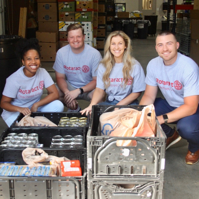 Rotoract Club of Peachtree City Collects Incredible Amount of Food